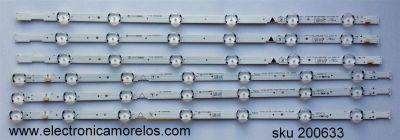 KIT DE LED PARA TV / SANYO FUNAI U6AU0XT / UDULED0GS056 / UDULED0GS057 / MODELO FW50D36F ME1